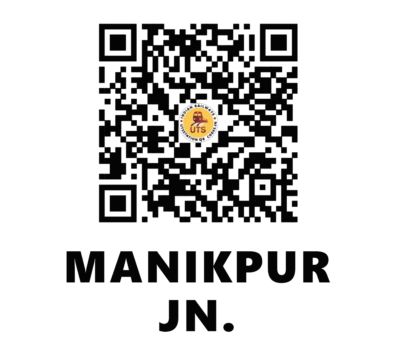 UTS QR Code for MANIKPUR JN. - MKP - NC (UTTAR PRADESH)